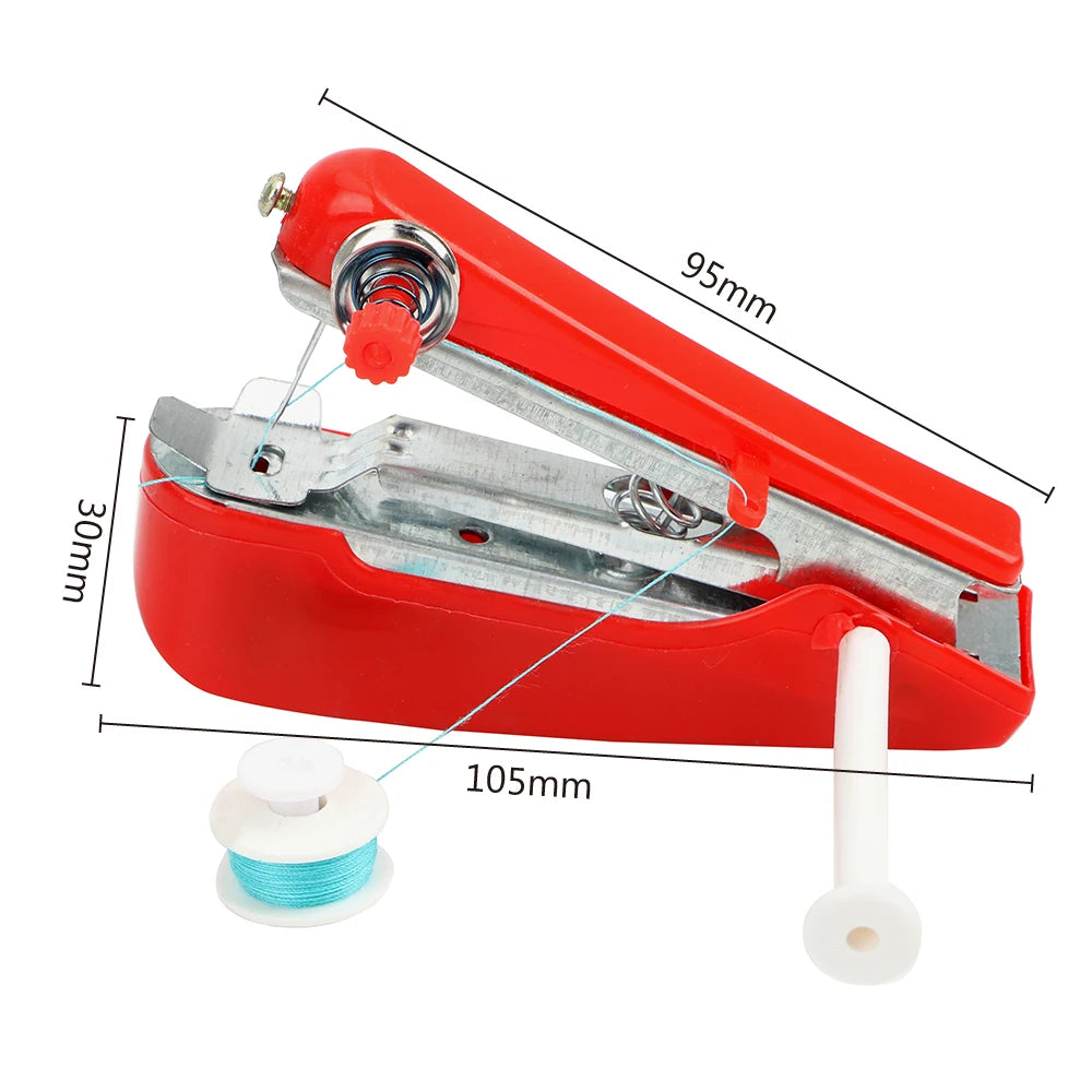 Portable Mini Sewing Machine Simple Sewing Tools Home Travel Small Embroidery Manual Operation Random Color