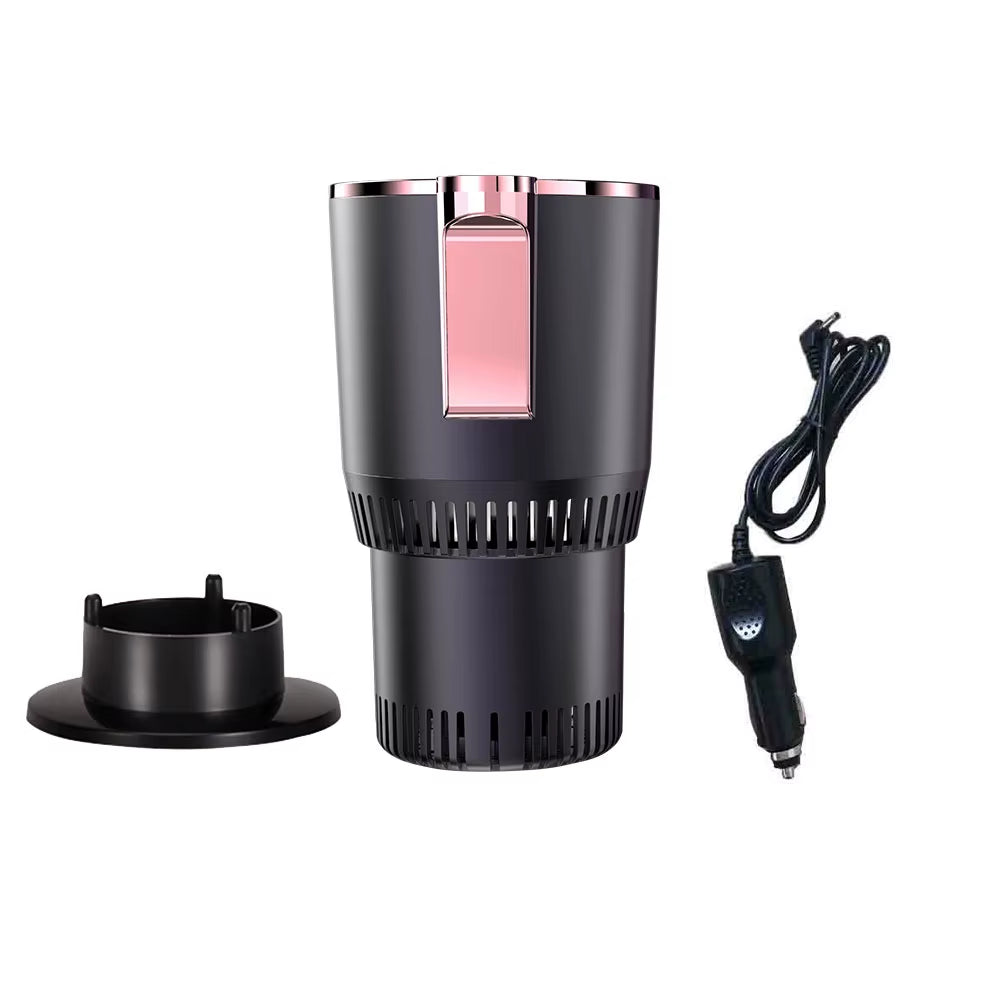 12V Car Cold Hot Cup Touch Screen Beverage Can Smart Digital Display Car Cup Holder Cooler Heater Home Camping Travel Cup Holder